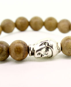 LoBo-Bracelet: Dumi - Schlichtes Perlenarmband aus Holz-Perlen
