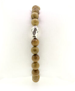 LoBo-Bracelet: Dumi - Schlichtes Perlenarmband aus Holz-Perlen