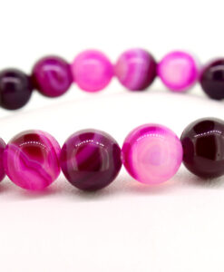 LoboBracelet: Hazina - rosa Onyx Perlenarmband