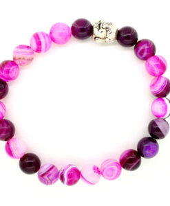 LoboBracelet: Hazina - rosa Onyx Perlenarmband