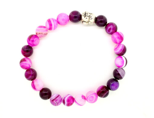 LoboBracelet: Hazina - rosa Onyx Perlenarmband