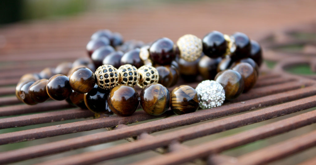 LoBo-Bracelet Perlenarmband mit Tigeraugen-Perlen.