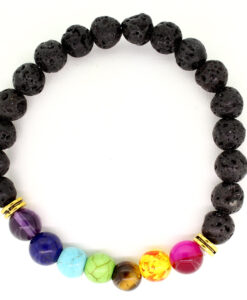 LoBo-Bracelet: MARJANI ist mit 8mm Lava Naturteinperlen bestückt.