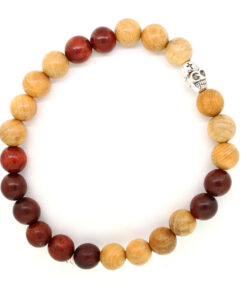 LoboBracelet - Yi hellbraunes Holzperlen-Armband