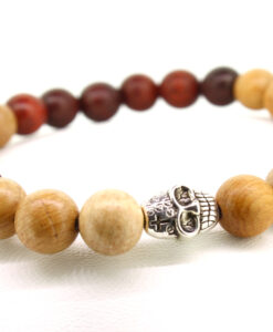 LoboBracelet - Yi hellbraunes Holzperlen-Armband