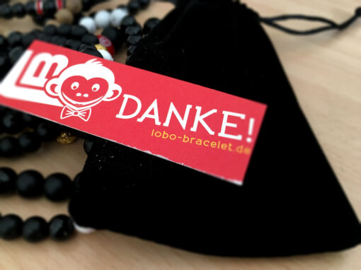 LoBo-Bracelet: Dein cooles Perlenarmband wird sicher im Samt-Beutel verschickt-Danke für Deinen Einkauf!